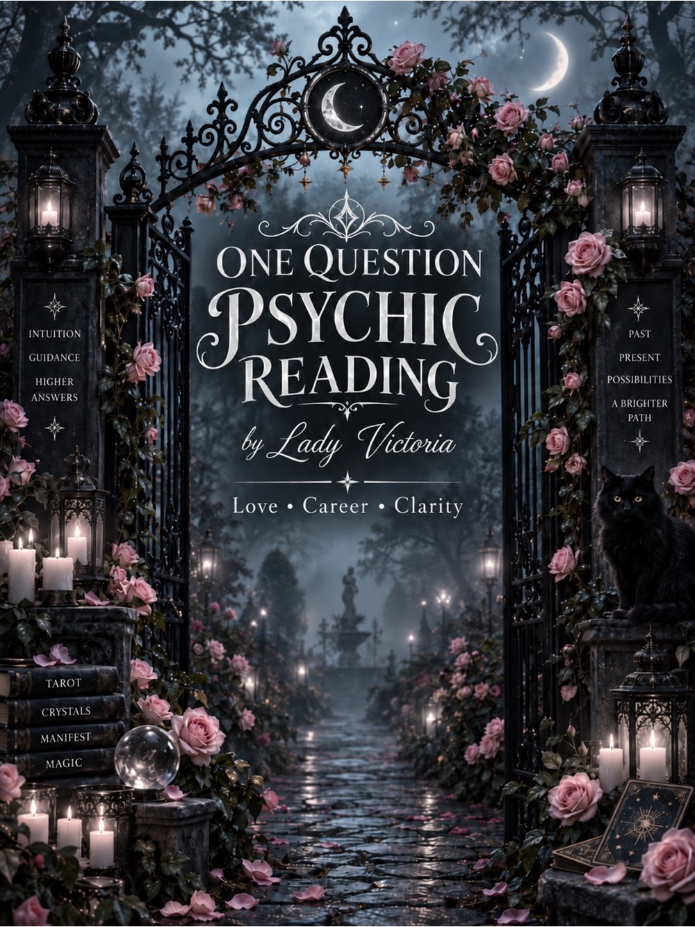 One Question Psychic Tarot Reading Personalized Email Reading + Crystal Gift